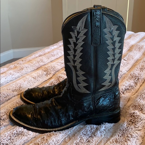 Men’s  Ostrich Boots - Picture 2 of 7
